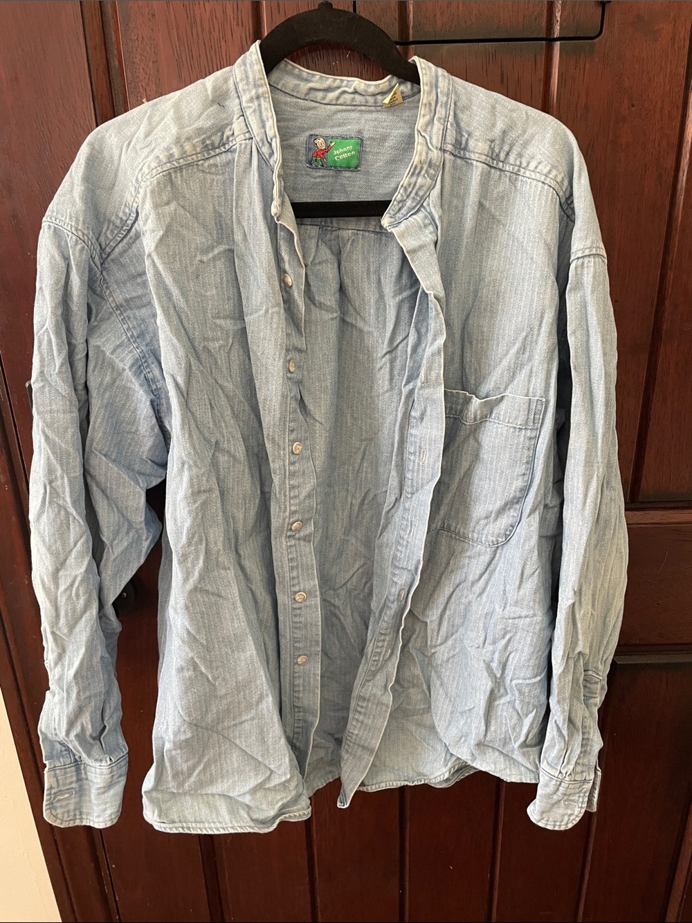 Vintage Mens Chambray Button Up